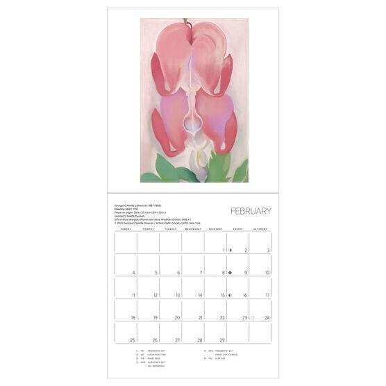 O'Keeffe 2025 mini wall calendar Calendars Tate Shop Tate